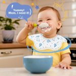 Joyshare 360°Rotate Baby Bibs for Drooling,Teething,15pcs,0-24months,Disposable Baby Bibs & Sleeves for Boys & girls - Image 4